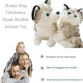 thumbnail image 2 of 9.8" Stuffed Husky Dog Plush,Puppy Stuffed Animal Husky Adorable Gifts for Kids, 2 of 5
