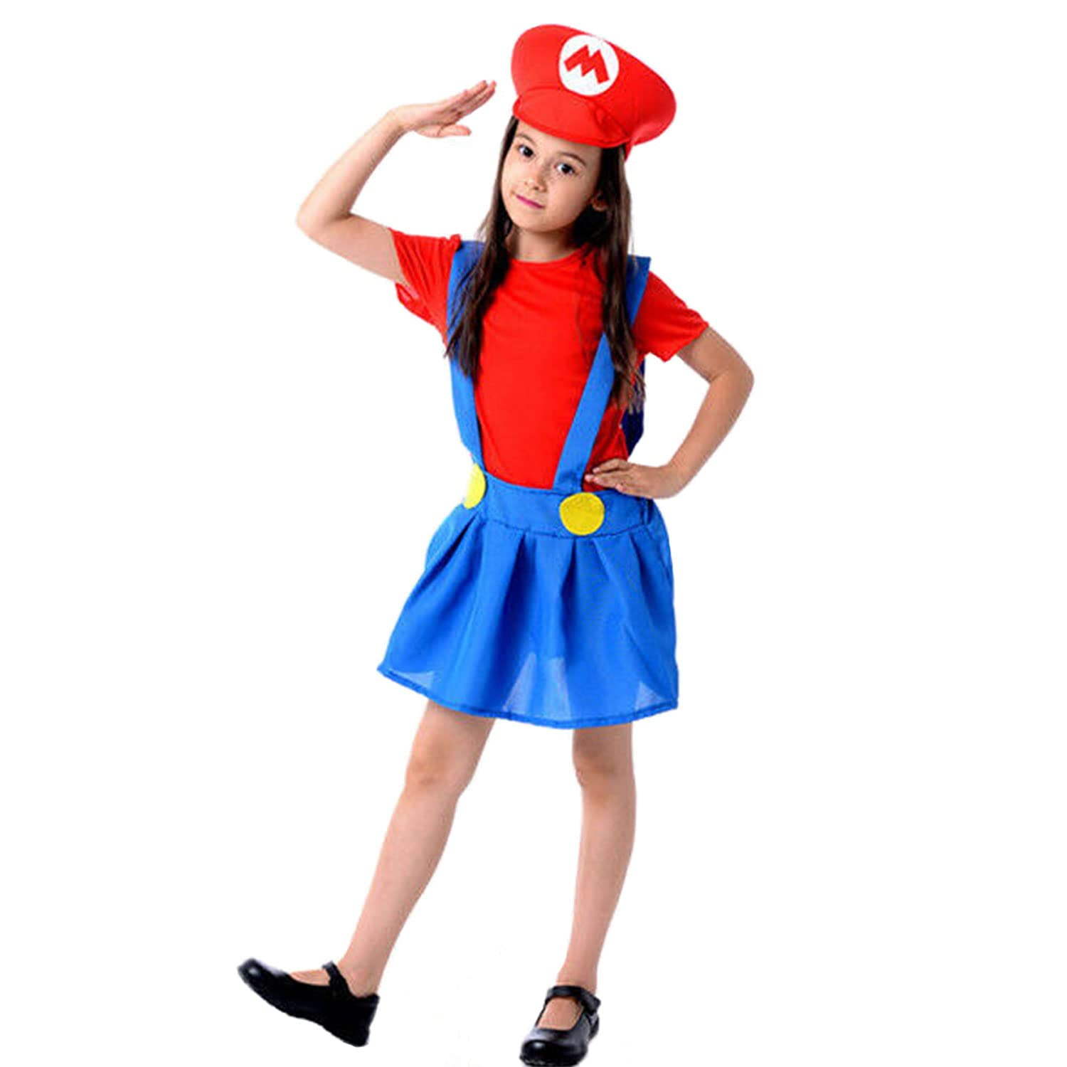 Costume Mario Bros Adulto Unisex - Con Cappello, Baffi, Guanti - Per Halloween E Carnevale - Taglia L - Foto 10
