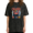 Black-4, variant on UNISHE Women's It's Crabby Funny Beach Graphic Washed Black Tee Crewneck Short