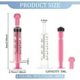 thumbnail image 2 of 18Pcs 6 Colors 5ML Plastic Measurement Syringe with Cap Individually Sealed Measuring Syringe Tools Without Needle Liquid Syringe for Scientific Labs Liquid Dispensing Pet Supplies DIY, 2 of 5