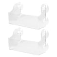 thumbnail image 1 of Clear Acrylic Suction Cup Soda Rack for Refrigerator Easy Installation Beverage Organizer Transparent 2 Pc, 1 of 9