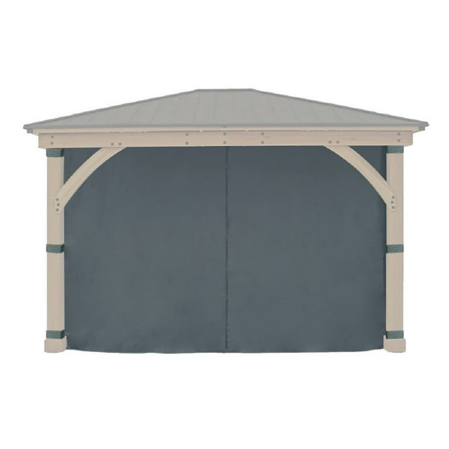 APEX GARDEN Replacement 4-sided Curtain for 11 ft. x 13 ft. Meridian Gazebo