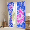 thumbnail image 3 of Manfei Tie Dye Black Out Curtains for Teens Boys Girls,Abstract Watercolor Art Curtains Pack of 2 (42x63 Each),Blue Pink Bedroom Curtains,Luxury Bedroom Decor, 3 of 6