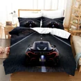 thumbnail image 1 of Cars Vehicles Bedding 3 Piece Boys Bedroom Decor Quilt Cover Pillowcase Cars Racing Print Bed Linen Set King Queen for Adults, 1 of 7
