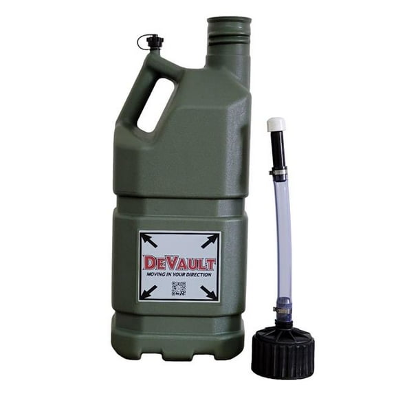 DeVault Enterprises DEV5GAL-G 5 Galllon GREEN/CAMO Utility Jug w/hose assembly