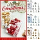 thumbnail image 4 of Kearding Paquete de 34 bolas de Navidad colgantes decorativos vacaciones Navidad colgante pared interior fotografía Fondo decoración Kits de decoración para fiestas Oro blanco, 4 of 6