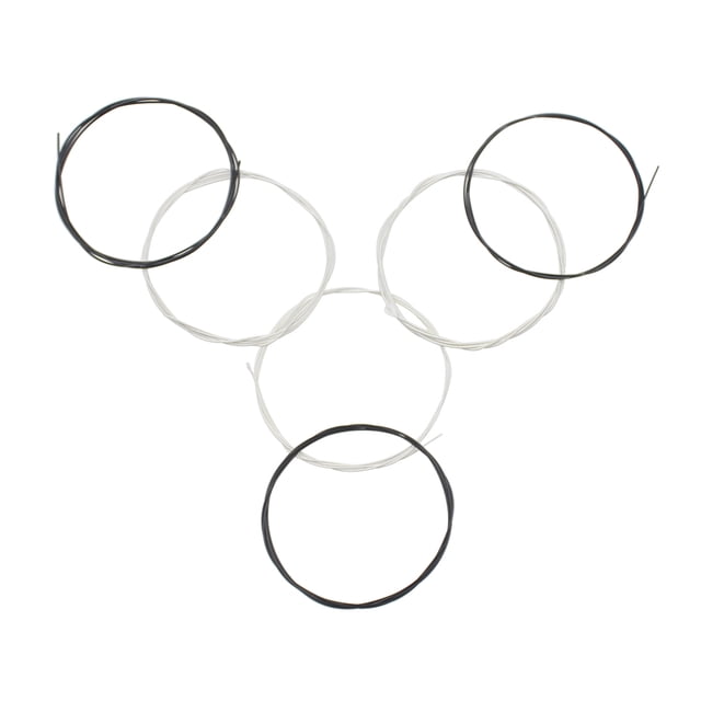 Cuerdas Herida de cobre plateada 1st-6th(.028-.043) 6pcs guitarra clásica cuerdas cadena conjunto de Nylon Negro básico TOMSHOO Cuerdas