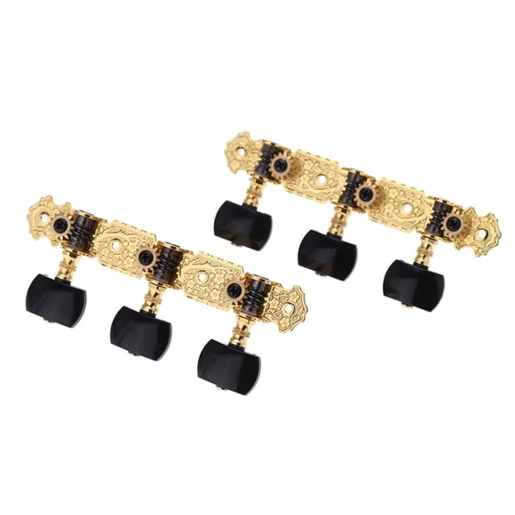 sintonización Alice AOS-020B3P 1 Par Chapado en Oro 3 Machine Head Guitarra Clásica Cuerda Puesta a Cayos Clavijas Alice sintonización