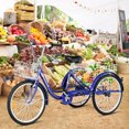 thumbnail image 2 of Goplus 24" 3-wheel Bicycle Adult Tricycle Seat Height Adjustable w/ Bell, 2 of 10