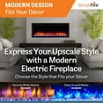thumbnail image 6 of SimpliFire Allusion Platinum 50-in Linear Wall Mount Electric Fireplace, 6 of 7