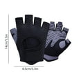 thumbnail image 3 of Breathable Half Finger Workout Gloves for Men and Women, Silicone Grip Weight Lifting Cycling Yoga Gym Gloves with Shock Absorption Sweat Wicking Mesh Fabric Callus Protection, 3 of 7