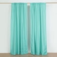 thumbnail image 6 of BalsaCircle 2 Panels Turquoise 8 feet Polyester Drapery Backdrop Curtains Rod Pockets Party Events Decorations Supplies, 6 of 8