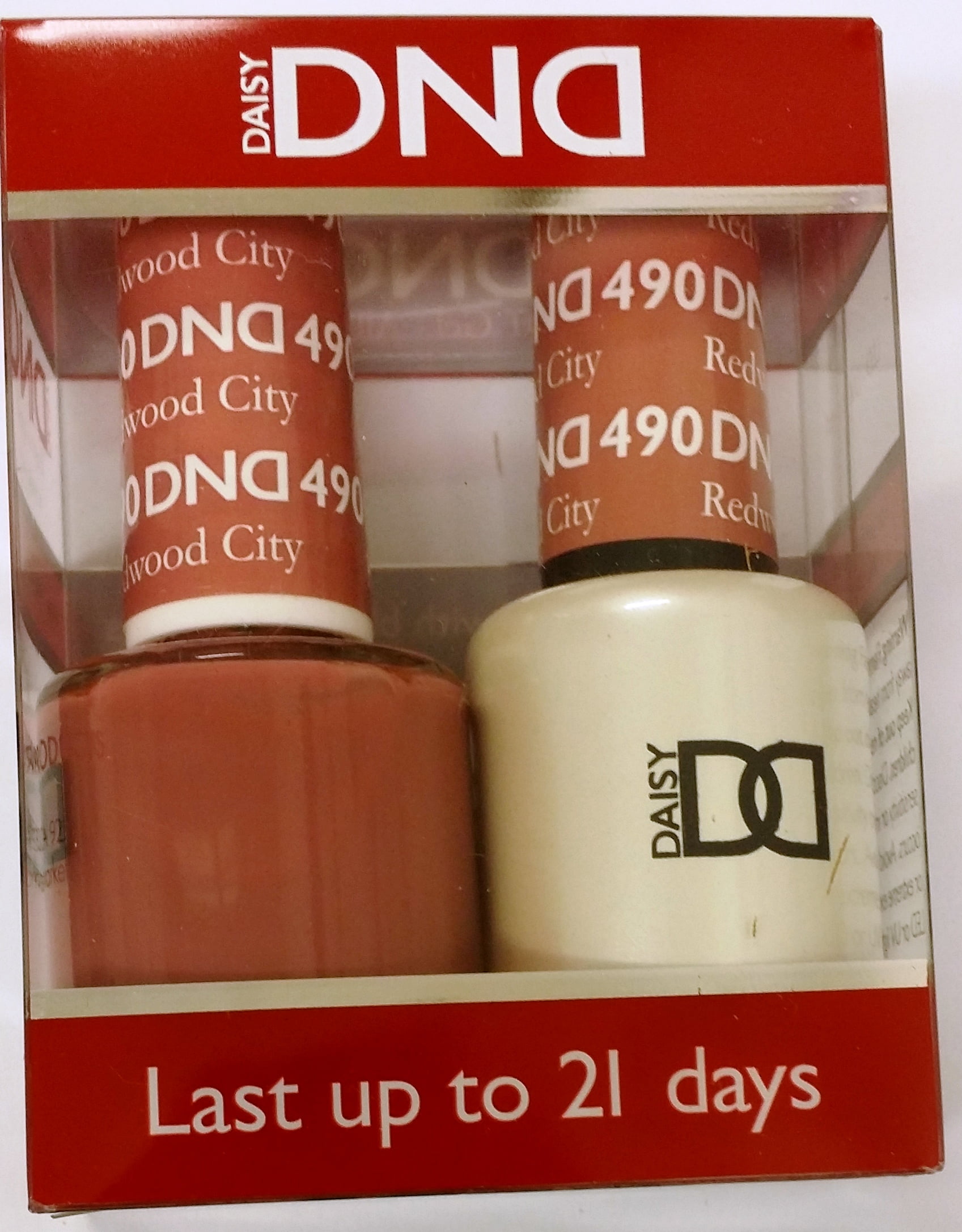 DND Duo Soak off Gel & Matching nail polish 490 REDWOOD CITY