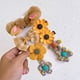 thumbnail image 1 of Pasadores para el pelo de punto para niñas, estilo 6 pinzas para el pelo de felpa suave con patrones adorables, 1 of 5