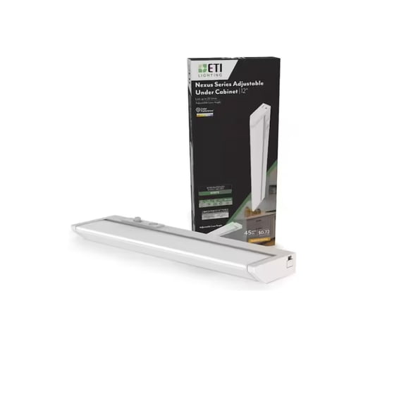 ETI 12” Nexus Adjustable Under Cabinet Light with 5CCT Color Preference
