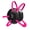 Black w/ Pink Straps, variant on Classic Wrestling Headgear Pink Straps