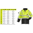 thumbnail image 3 of SAFEGEAR Type R Class 3 Parka Jacket with Hood & Pockets - 4XL - Polyester Fleece, Lime Green/Yellow & Black, High Visibility Jackets for Men or Women - ANSI/ISEA Compliant, 3 of 7