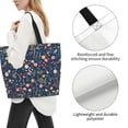 thumbnail image 5 of Large Capacity Single Shoulder Shopping Bag 19.7×15.7×5.9in Main Pocket Large To Accommodate Your Daily Needs Can Be Portable Can Be A Single Shoulder Back Flowers (14), 5 of 8
