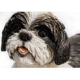 thumbnail image 3 of Escultura RUNADI Shih Tzu negro y blanco acostado, 3 of 8