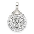 thumbnail image 4 of Sterling Silver Stellux Crystal 12mm Ball Pendant QP2473, 4 of 4