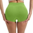 thumbnail image 6 of Long Shorts for Lady Leggings Shorts for Women 5 Inch Stretchy Workout Butt Lifting Gym Seamless Biker Shorts Green L, 6 of 6