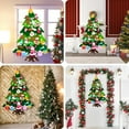 thumbnail image 5 of PayUSD DIY Lighted Felt Christmas Tree Set for Toddlers, Kids Door Wall Hanging Xmas Gifts Christmas Decorations, 3.2FT Family 3D Fake Xmas Tree with 30 pcs Detachable Ornaments, A Style, 5 of 7