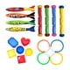 thumbnail image 1 of Juguetes de buceo acuático, juego de juguetes de piscina para fiestas, regalos, anillos de buceo para piscina 18 piezas, 1 of 9