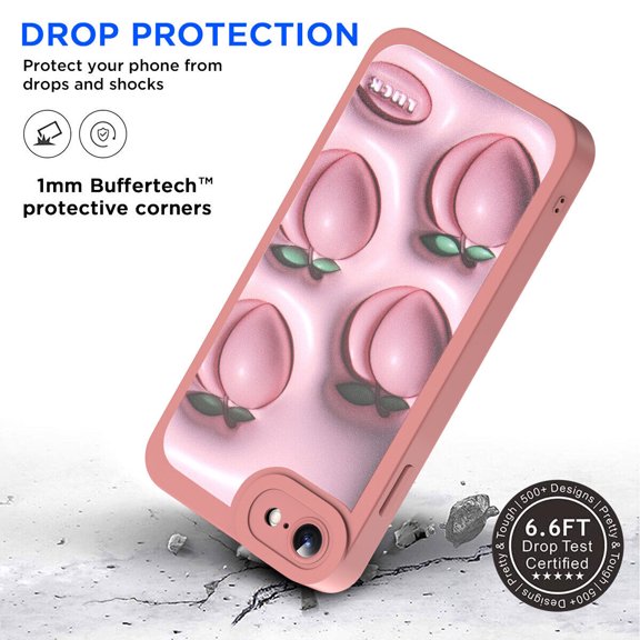 AICase For iPhone SE (3rd generation) 2022, For iPhone SE (2nd generation) Phone Case Silicone Heavy Duty Shockproof Phone Cover