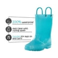 thumbnail image 5 of BOCCA Kids Blue Glitter Waterproof Rain Boot For Girls Size 2, 5 of 7