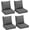 Grey, variant on MRUAKA Outdoor Cushions for Patio Furniture, 4'' Replacement Cushions for Outdoor Furniture, Set of 4 Water-Resistant Outdoor Sectional Cushions for Sofa Couch Chair (Grey)