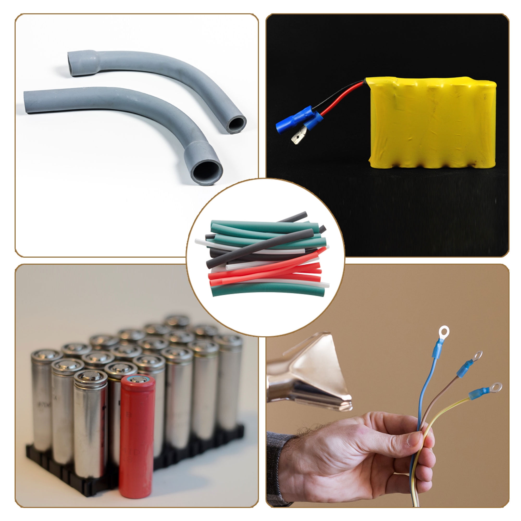 Details about / PVC Heat Shrink Tube 23mm Flat Width for AA 10 Meters Length White