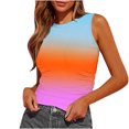 thumbnail image 2 of Ashirexll Tank Tops for Women Summer Sleeveless Round Neck Slim Side Ruched Basic Tee Shirts., 2 of 5