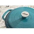 thumbnail image 3 of Lodge Cast Iron 6 Quart Enameled Cast Iron Dutch Oven, Lagoon Green, 3 of 7