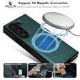 thumbnail image 6 of ELEHOLD Case for Samsung Galaxy Z Fold 4, Shockproof Magnetic Case Hard PC Slim Phone Cover,Green, 6 of 11