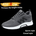 thumbnail image 5 of Men's 3.15inch Platform Height Increase Sneakers - with Cushioning Lift for, Gym, - - Wearable for Tall (Casual &) Breathable Low-Top Sneakers, 5 of 6