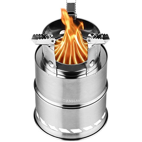 CANWAY Camping Stove, Wood Stove/Backpacking Stove,Portable Stainless
