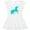 AA-White, variant on Inktastic Aqua Unicorn Girls Baby Dress