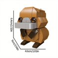 thumbnail image 3 of 96Pcs+ Cute Animal Assembled Building Blocks, Platypus, Alpaca, Scarlet Macaw,kangaroo,Little Raccoon,Koala,Animal Model, Small Particle Block, Boy Toy, Girl Toy, Children's Toys, Gifts, 3 of 5