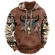 thumbnail image 3 of Sudadera con capucha vintage para hombre, jersey con estampado 3D de Yellowstone Park, camisetas Y2K para hombre, sudadera con capucha de gran tamaño de moda urbana, ropa informal para hombre, 3 of 5