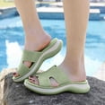 thumbnail image 2 of IUJSOY Womens Wedge Sandals Arch Support Platform Slippers Non-Slip Trendy Rhinestone Slip on Shoes, 2 of 5