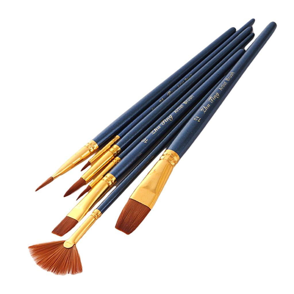 Milageto 5 Colors Non-toxic Face&Body Paint Painting Brushes for Fancy Party Make Up