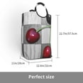 thumbnail image 3 of KLL Cherries Laid Laundry Hamper,Large Canvas Fabric Lightweight Storage Basket Toy Organizer Dirty Clothes Collapsible Waterproof, 3 of 6
