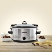 Crock-Pot Cook & Carry 6-Quart Oval Portable Manual Slow Cooker Stainless Steel SCCPVL600S