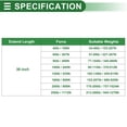 thumbnail image 4 of Unique Bargains 2pcs 40Ib/180N/20kg 36"/915mm Lift Supports Struts Silver Tone for Car Truck, 4 of 7