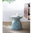 thumbnail image 3 of A & B Home Contemporary Capiz Stool With Blue Finish 44832-DS, 3 of 7