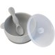 thumbnail image 2 of PAPU BABY Set de Alimentacion - 1 Babero, 1 Bowl con Tapa y 1 Plato de Division (Gris Claro), 2 of 5