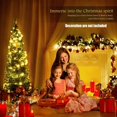 thumbnail image 6 of Artificial Christmas Tree Holiday Decorations Christmas Gift Christmas Tree Christmas Decor Artificial Slim Christmas Tree Xmas Decoration /w100LED Lights Warm White5 6 7ft, 6 of 10