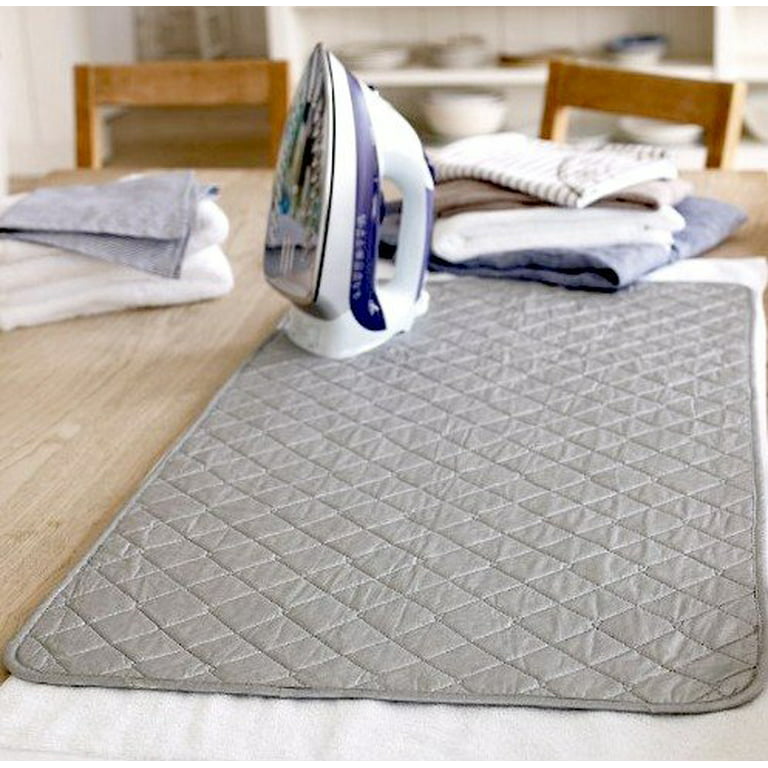 Magnetic Ironing Pad - Heat Resistant Design 28 x 19 Inch - Silver