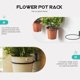 thumbnail image 3 of SHOWERORO 2Ud Soporte De Pared Para Plantas En Hierro Negro Con Artesanía Duradera Y, 3 of 8
