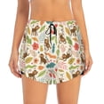 thumbnail image 4 of Lsque Monkeys in the Jungle Printed Women's Running Shorts with Liner Pockets,Elastic Quick Dry Workout Athletic Gym Yoga Shorts,Womens High Waist Shorts-X-Large, 4 of 9